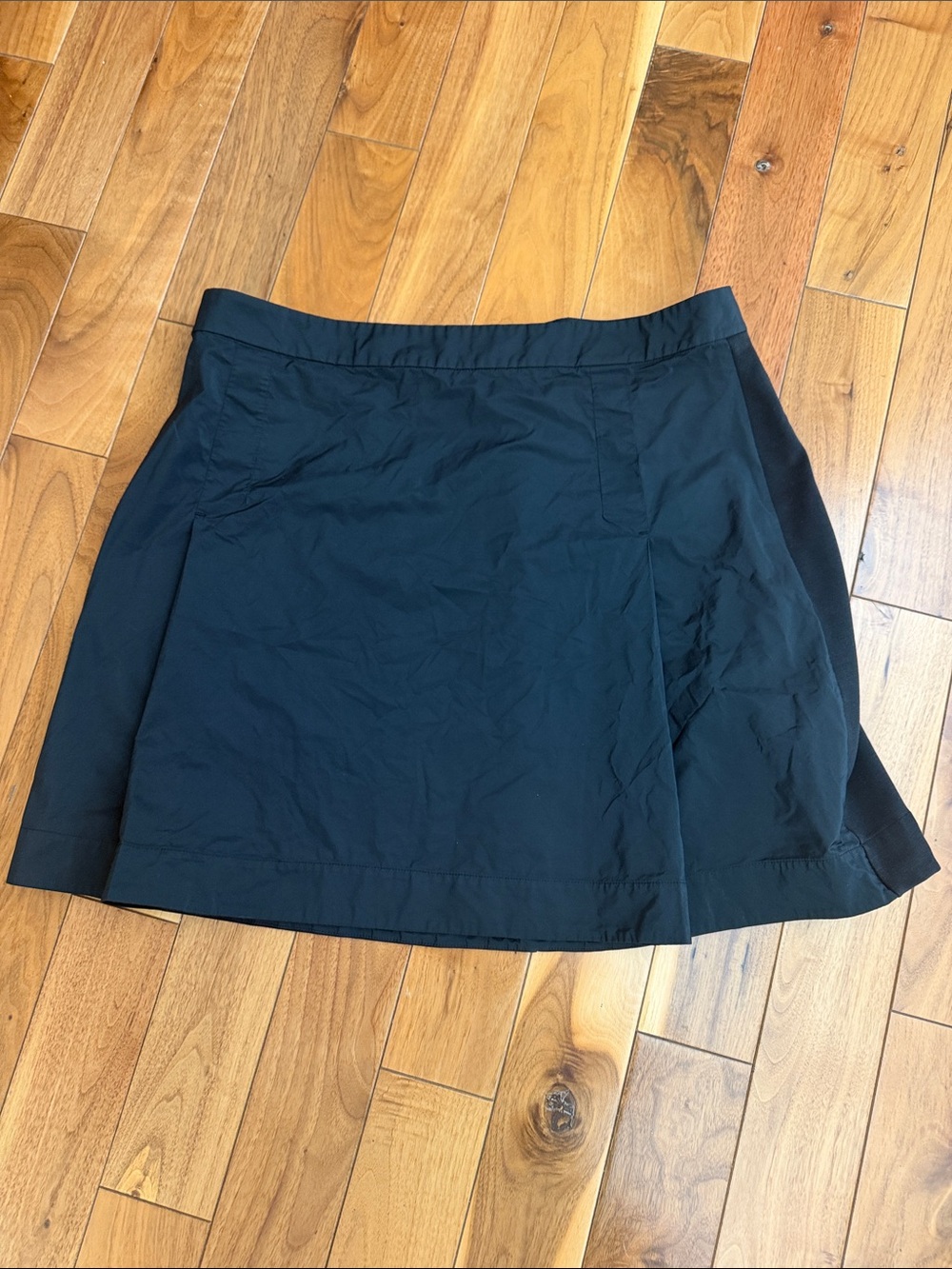COS Navy-Black Mini Skirt with Side Panel Detail